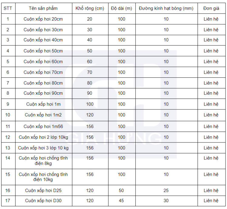 Xốp hơi bọc hàng giá rẻ